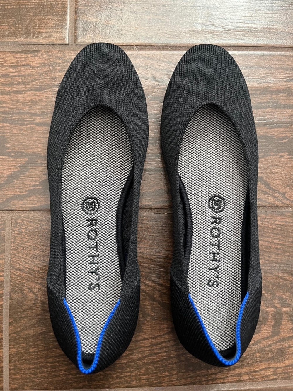 Rothy's Black "The Max Square" Ballet Flats